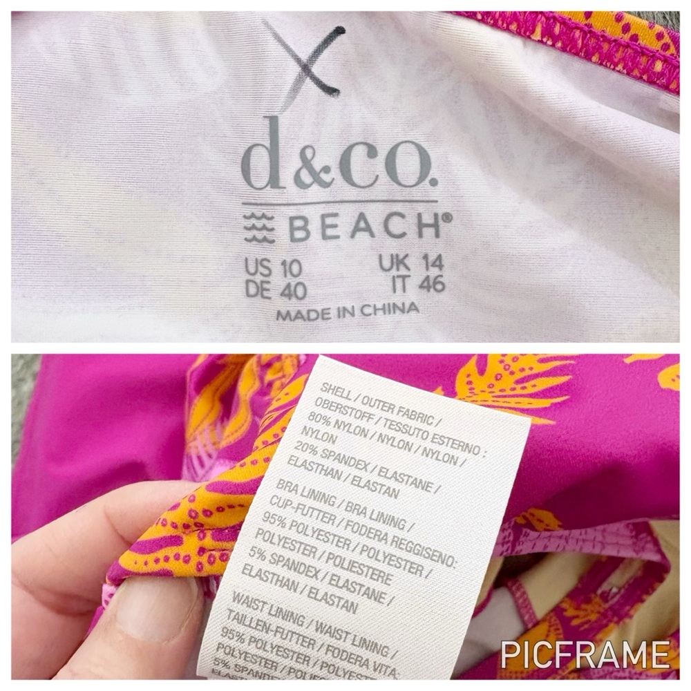 Denim & Co. Beach Ruched Side Swim Dress 10 - Picture 11 of 13